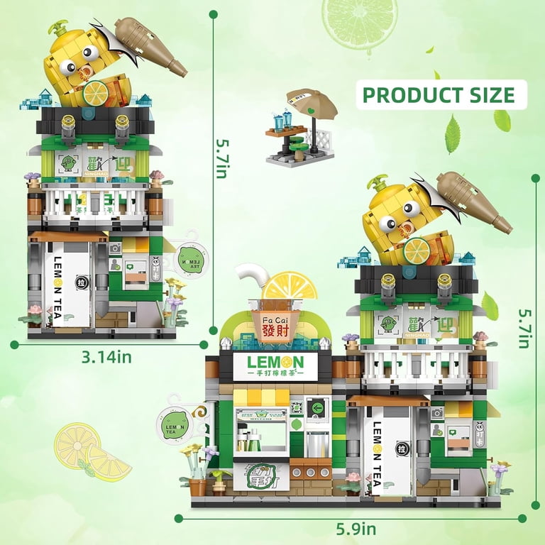 Syrinx Girls 6-12 Years Old Lemon Tea Shop Mini Building Blocks