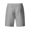 thumbnail image 4 of LTTVQM Mens Linen Shorts Breathable Summer Casual Pants Loose Fit Vacation Going Out Short Gray XL, 4 of 4