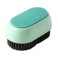 thumbnail image 4 of Contrast Color Plastic Soft Shoe Brush Cleaning Brush Set Household Multi-Function Laundry Brush Long Handle Shoe Polish Plastic Tool Brush Green, 4 of 4