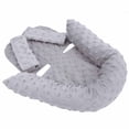 thumbnail image 2 of Almohada de apoyo para la cabeza y el cuerpo del bebé, cómoda y gruesa, cojín para asiento de cochecito infantil, almohada de apoyo para bebés NestGray, 2 of 14