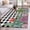 Black, variant on Round Area Rugs Collection 3 Ft, Cactus Tropical Watercolor Non-Slip Residential Carpet, Grey Wooden Summer Indoor Crawling Mats Doormat Runner Rugs Play Mat forBedroom