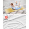 thumbnail image 4 of Yellow Ombre Yoga Towel for Hot Yoga Non Slip, Modern Abstract Art Farmhouse Gradient Yoga Mat Towel Absorbent Yoga Sweat Towels Microfiber Hot Yoga Blanket for Bikram Pilates 26"x74", 4 of 7
