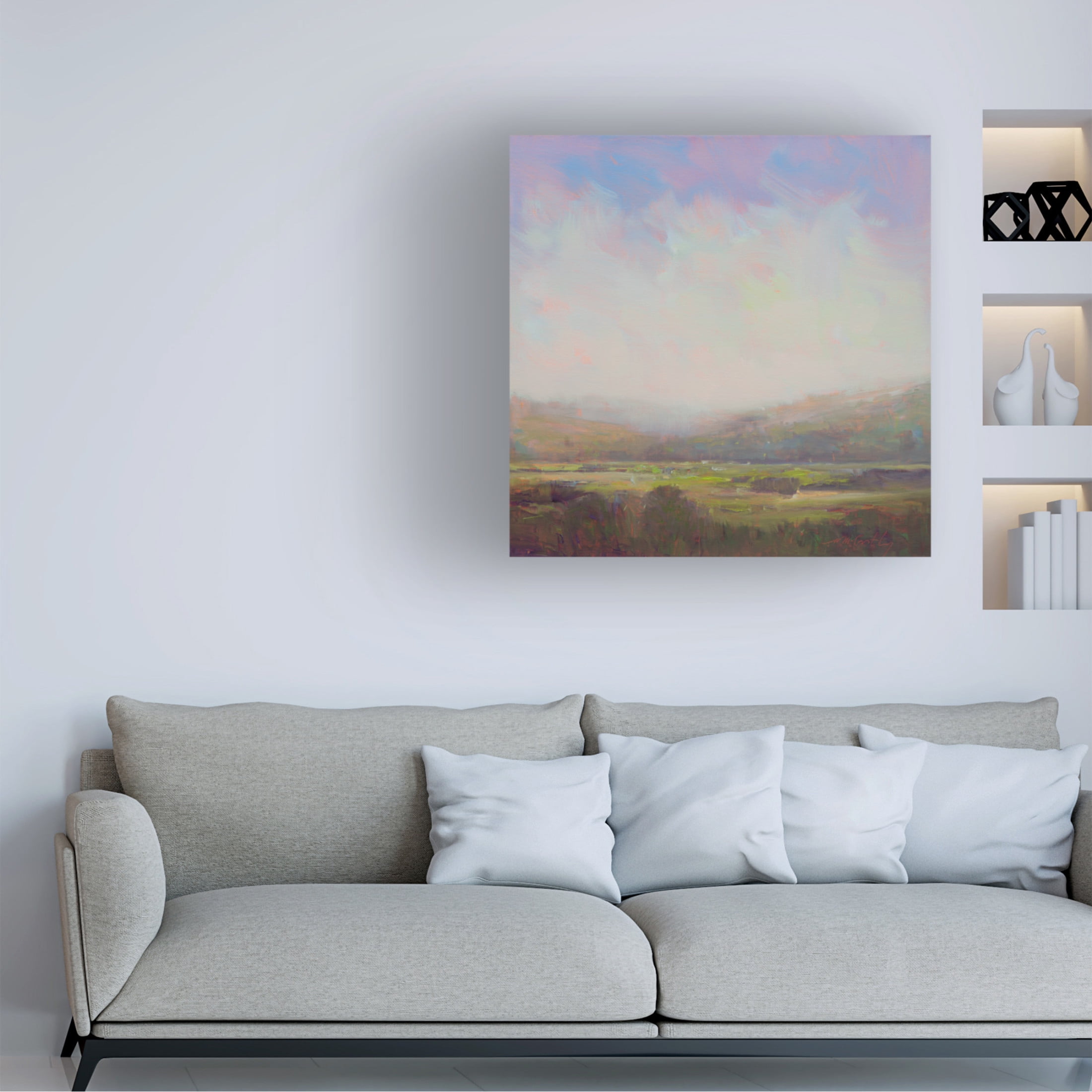 Canvas Wall Art - William McCarthy 'Into The Mystic' Wall Art for Living Room, Bedroom, or Office Décor by Trademark Fine Art - 18 x 18 Inches