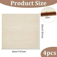 thumbnail image 2 of 4PCS Wood Veneer Sheets Laser Cut 8x8 Inches Self Adhesive Square Wood Board Sheet for DIY Painting Laser Projects Woodworking Model Making 3mm Thick DIY, 2 of 6