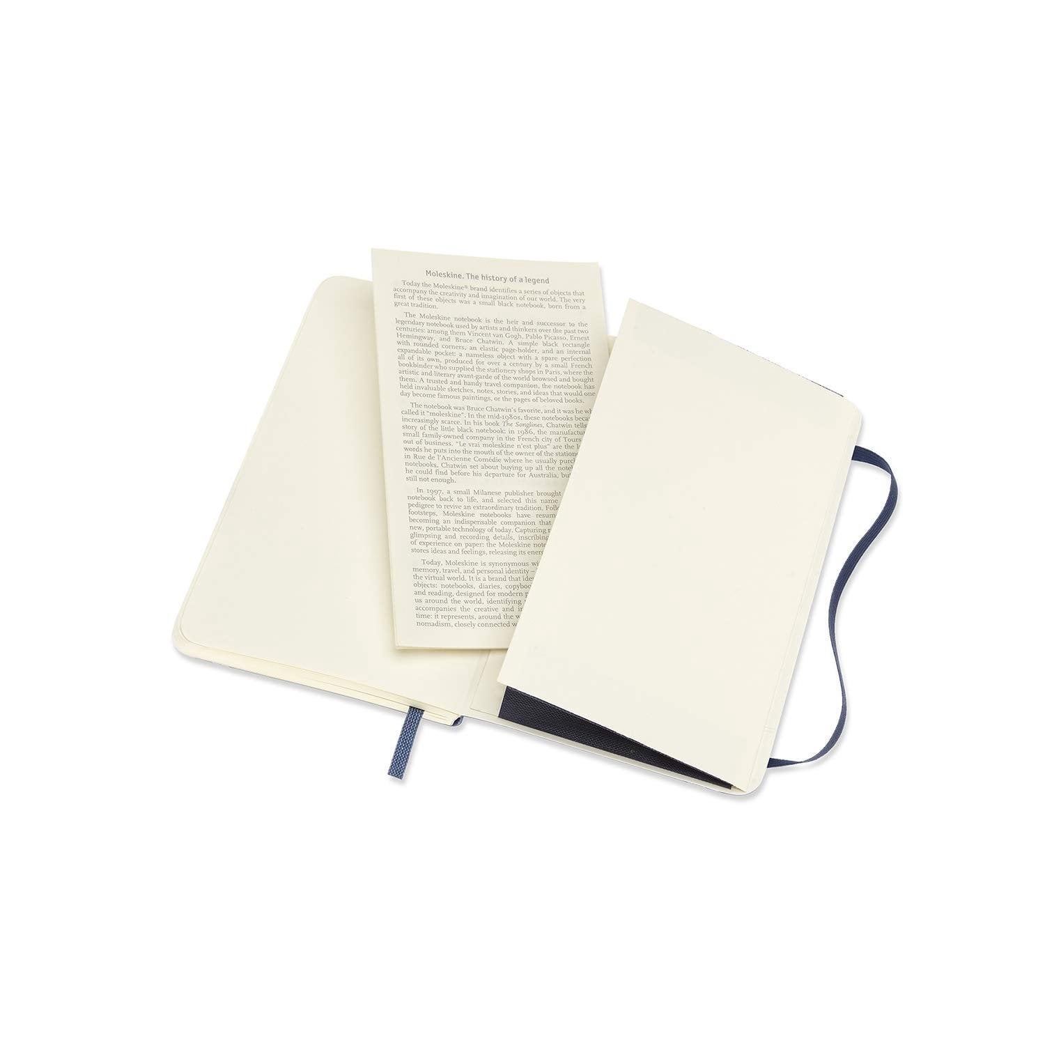 Moleskine Classic Soft Cover Notebook - Sapphire Blue, Blank, 5-1/2" x 3-1/2"