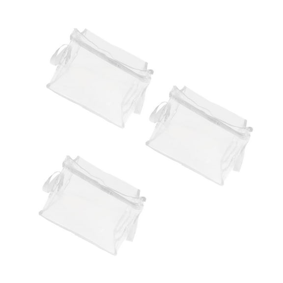 SOPOTUTU hemoton 3pcs pvc toy organizer rectangular clear large capacity foldable for home and playtime use