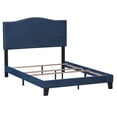 thumbnail image 2 of Porch & Den  Olney Blue Velvet Upholstered Bed 49.25H x 57.75W x 82.5L, 2 of 5