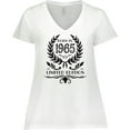 thumbnail image 3 of Inktastic Born in 1965 Limited Edition Women's Plus Size V-Neck T-Shirt, 3 of 5
