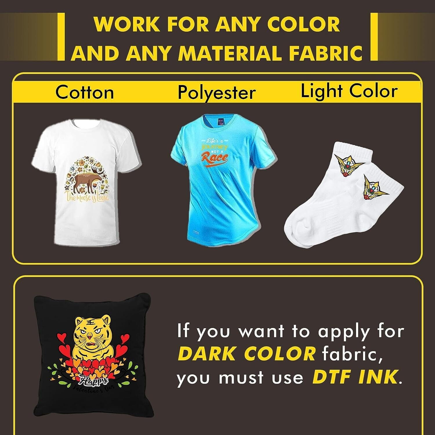 A-SUB DTF Transfer Film A3+ 13x19 Direct to Film Sublimation Paper for Dark Fabrics 50 Sheets