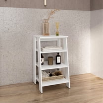 30" High 4 Shelf, White For Bathroom & Living Room - Spacious And Stylish Shelf In White, Neat Storage Solution