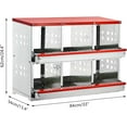 thumbnail image 1 of QinaQin 6 Compartment Nesting Boxes for Chickens, RollOut & Rollaway, Red, 1 of 7