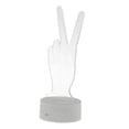 thumbnail image 1 of 3W Finger Yes Night Light Acrílico Visual Lámpara Decoraciones Style03 Estilo03 Zulema Luz de noche de acrílico óptico 3D, 1 of 8