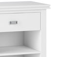 thumbnail image 3 of Simpli Home Artisan Wood 24" Transitional Bedside Nightstand Table in White, 3 of 12