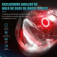thumbnail image 3 of Faros Led Para Moto H4 9003 Hb2 Ojos De Angel 12v-80v 60w, 3 of 8