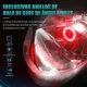 thumbnail image 3 of Faros Led Para Moto H4 9003 Hb2 Ojos De Angel 12v-80v 60w, 3 of 8