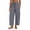 Blue #002, variant on Women Linen Pants Wide Leg Boho Pants Loose Lightweigt Beach Palazzo Harem Pants with Pockets, XL