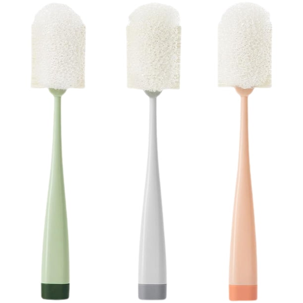 3pcs Botella de agua Cepillos de limpieza de mango largo Pincel de taza de agua de agua