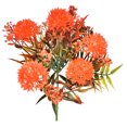 thumbnail image 1 of Worallymy Ramo de flores artificiales de 6 cabezas Bola de simulación Ramo de flores Hogar Decoración floral falsa de plástico Rojo Worallymy JD735804259, 1 of 7