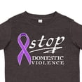 thumbnail image 4 of Inktastic Stop Domestic Violence-purple Ribbon Boys or Girls Toddler T-Shirt, 4 of 5