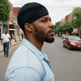 thumbnail image 4 of 2PCS Wave Caps for Men, Compression Cap over Durags, 4 of 8