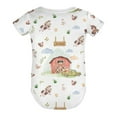 thumbnail image 3 of Watercolor Farm Animals Life Baby Bodysuits for Boy Girl Cow Goat Horse Hens Rooster Duck Pig Short Sleeve Onesies Bodysuits, 3 of 7