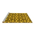 thumbnail image 2 of Ahgly Company Machine Washable Indoor Square Abstract Yellow Modern Area Rugs, 5' Square, 2 of 4