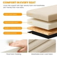 thumbnail image 5 of 3-in-1 Cat Litter Box Enclosure with Odor Control, Multi-Functional Hidden Litter Box Furniture Bench, Dog Proof, Space-Saving Ottoman Cabinet with Flip-Up Lid, Storage Footrest, Beige, 5 of 6