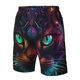 thumbnail image 4 of Fotbe Futuristic Cat Warrior Trajes de Baño Estampados para Hombre, Shorts de Verano de Secado Rápido, Ropa de Playa, Bañadores-Large, 4 of 6