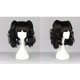 thumbnail image 5 of Peluca de cabello humano Unique Bargains 14' Negro rizado con gorra, 5 of 6