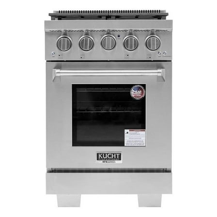 Pemberly Row 24" Propane Gas Range in Stainless Steel with True Simmer Burners