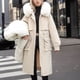 thumbnail image 1 of Parkas de manga larga para mujer, chaqueta de algodón cálida de manga larga para otoño e invierno, abrigo de mujer, 1 of 7