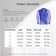 thumbnail image 5 of HULIJA Men Rhinestones V-Neck Long Sleeve Pullover Latin Tango Rumba Dance Shirt Blouse Royal Blue M, 5 of 5