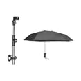 thumbnail image 3 of para silla con abrazadera Protección solar para cochecito ajustable de 360 grados Capa única negra Cola Paraguas, 3 of 8