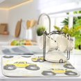 thumbnail image 2 of Yayeee Dish Drying Mat for Kitchen Counter Ultra Absorbent Easy Clean Pad 18x16", Trucks Pattern, 2 of 7