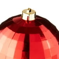 Red Disco Ballstyle 150mm Jumbo Shatterproof Round Christmas Ornament