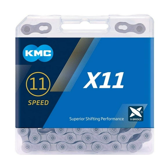 KMC X11 11 Speed Chain (Packaging may vary) Grey 118 Link Single
