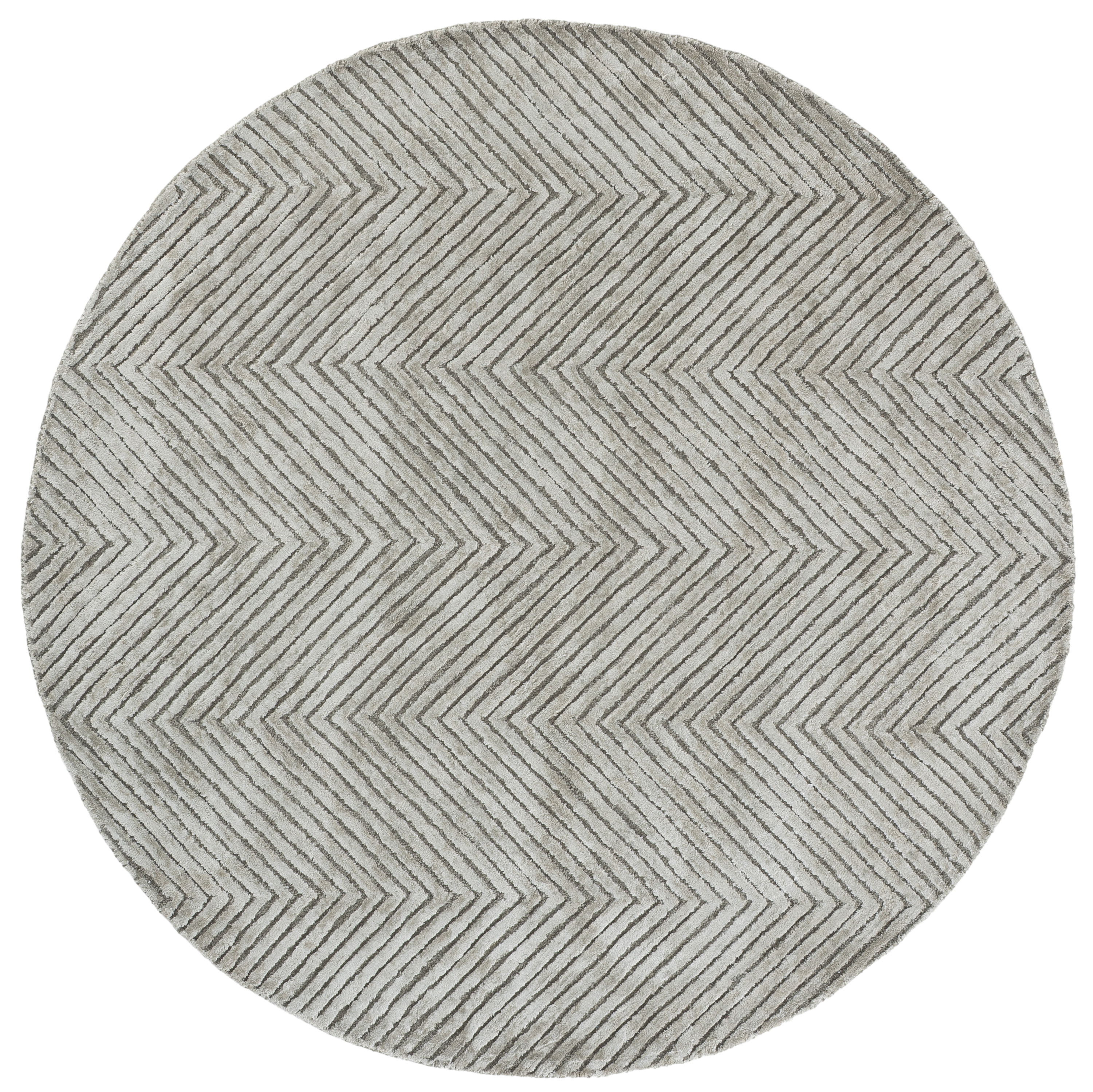 Safavieh Glamour Petar Chevron Area Rug, Silver, 6' x 6' Round