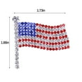 thumbnail image 3 of AJKSFHIU Enamel USA American Flag Brooch Pin,Crystal American Flag Pin for Clothes Scarf Bag Hat,Lapel Us Brooches Patriotic Medal Brooches Men and Women's Birthday Gifts, 3 of 8