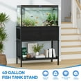 thumbnail image 4 of Naipo 40-50 Gallon Fish Tank Stand with Cabinet, 38" Heavy Duty Reptile Tank Stand, Turtle Tank Stand, Capacity 700 lbs, Adjustable Table Feet, Black, 4 of 10