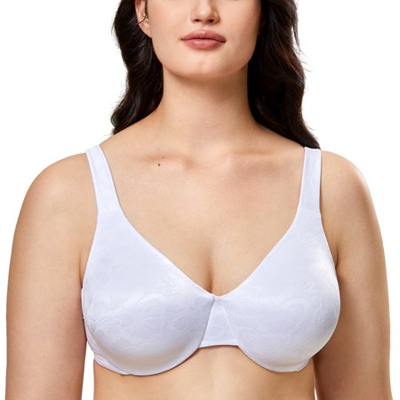 

AISILIN Women s Plus Size Minimizer Full Coverage Unlined Underwire Bra