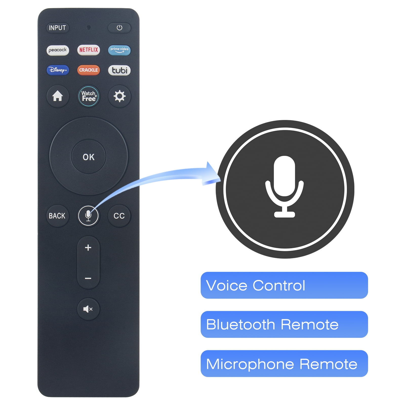 XRT260V1 XRT260V1 Replaced Voice Bluetoth Remote Control for VIZIO V