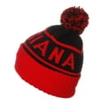 thumbnail image 3 of US Cities USA Great American Cities States Cuff Knit Pom Pom Beanie Hat Cap, 3 of 3