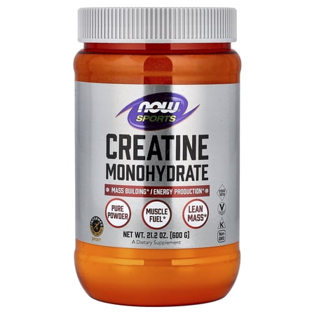 NOW Foods Creatine Monohydrate 5 g (5,000 mg) 21.2 oz Powder, Unflavored