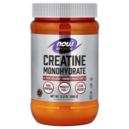 NOW Foods Creatine Monohydrate 5 g (5,000 mg) 21.2 oz Powder, Unflavored