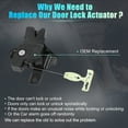 thumbnail image 3 of Unique Bargains 1 Set Rear Liftgate Door Lock Actuator with Nuts for Ford Focus 2010-2011 Tailgate Latch Assembly, 3 of 7