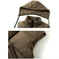 thumbnail image 5 of uublik Puffer Vest Men With Hood Warm Quilted Sleeveless Outerwear for Work Casual Travel Coffee, 5 of 5