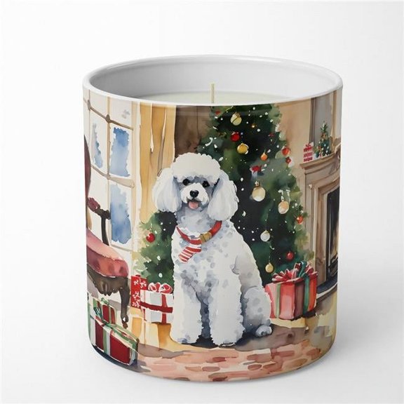 Carolines Treasures DAC2727CDL 3.25 x 3.75 x 3.25 in. Poodle Cozy Christmas Decorative Soy Candle