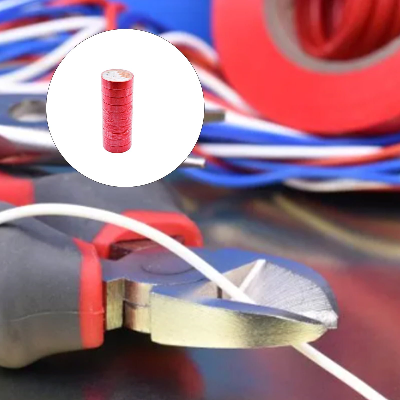 10 Roll Strong Adhesive Industrial Wiring Harness Tape Easy to Tear PVC Waterproof Electrical Tape for Quick Repairs