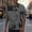 Gray, variant on Short Sleeve Graphic Tees Patchwork Color Crew Neck Purple Tops Grunge Style Abstract T-Shirts True Classic Tees Men