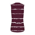 thumbnail image 5 of Enjoytime Woman's Fashion Stripe Printed Tops Casual Sleeveless V Neck Camisole Casual Loose Ruffle Beach Streetwear Summer Tank Clothing For Women, 5 of 6